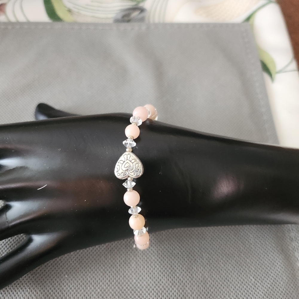 925 sterling silver beaded bracelet